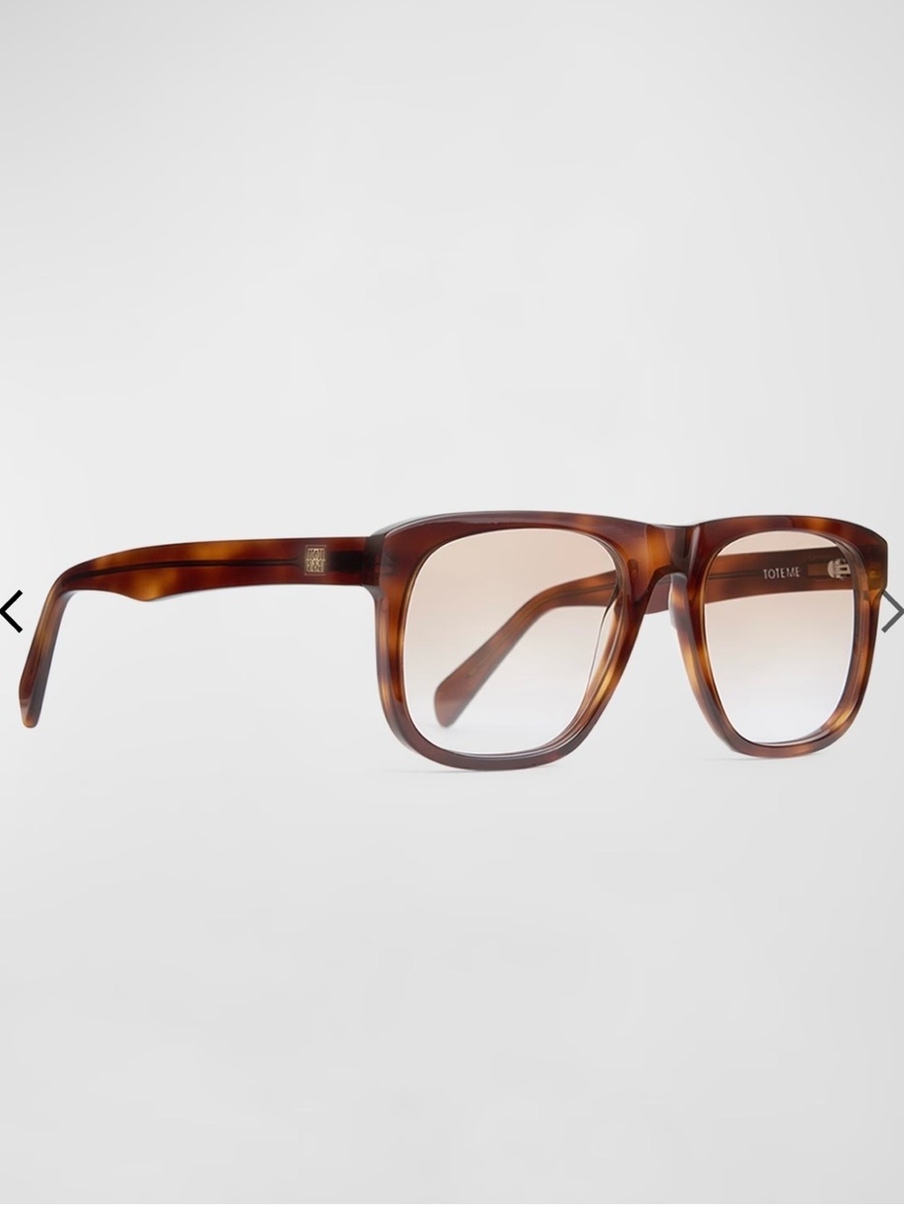 Toteme Havana Acetate Navigator Sunglasses - Brown